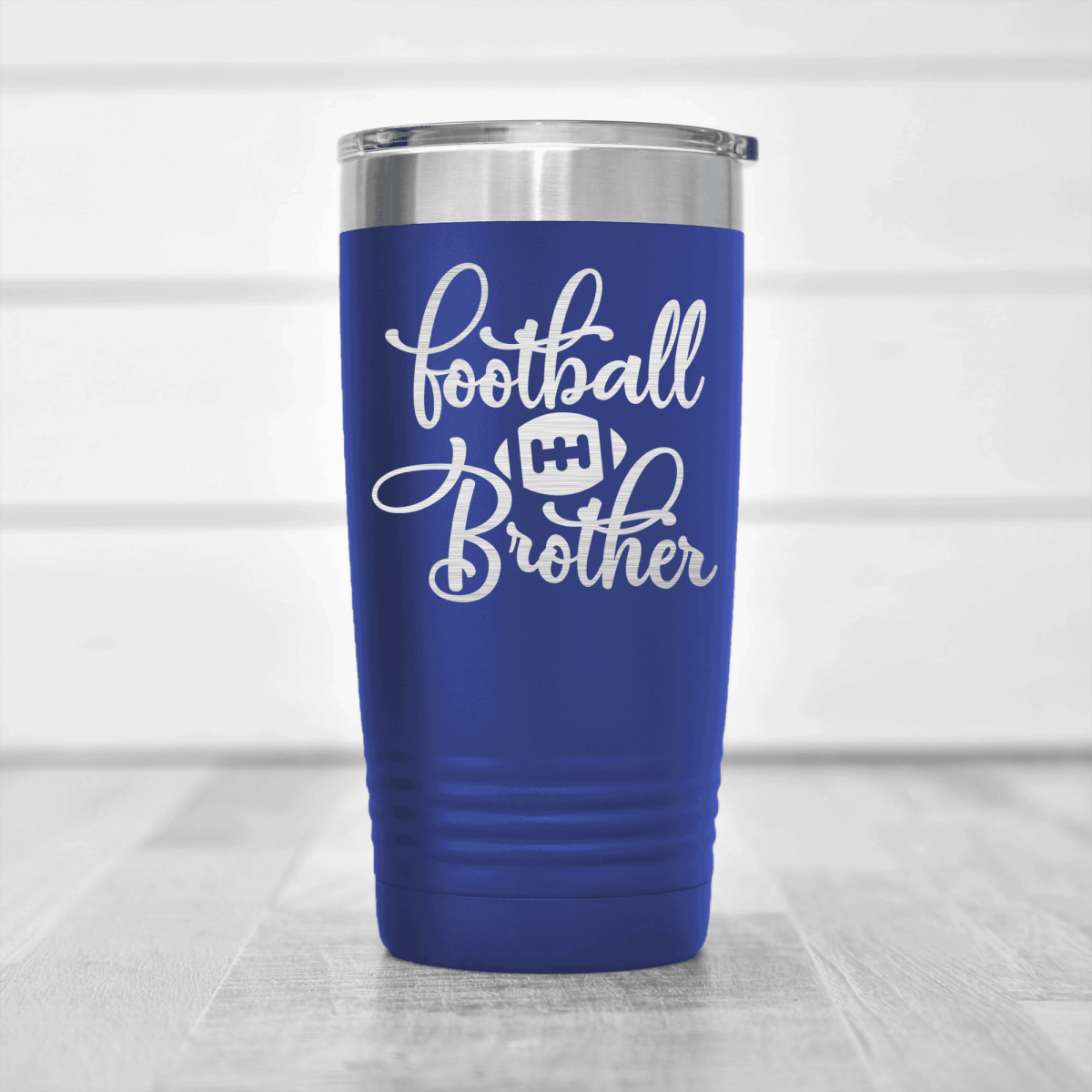 Blue football tumbler Gridiron Borther
