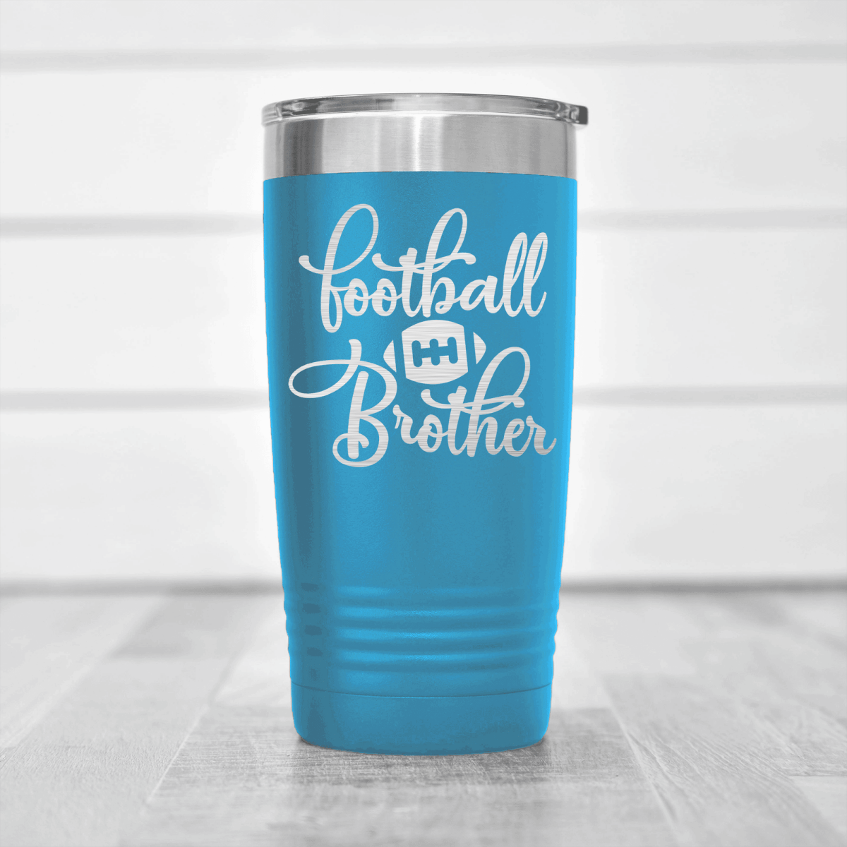 Light Blue football tumbler Gridiron Borther