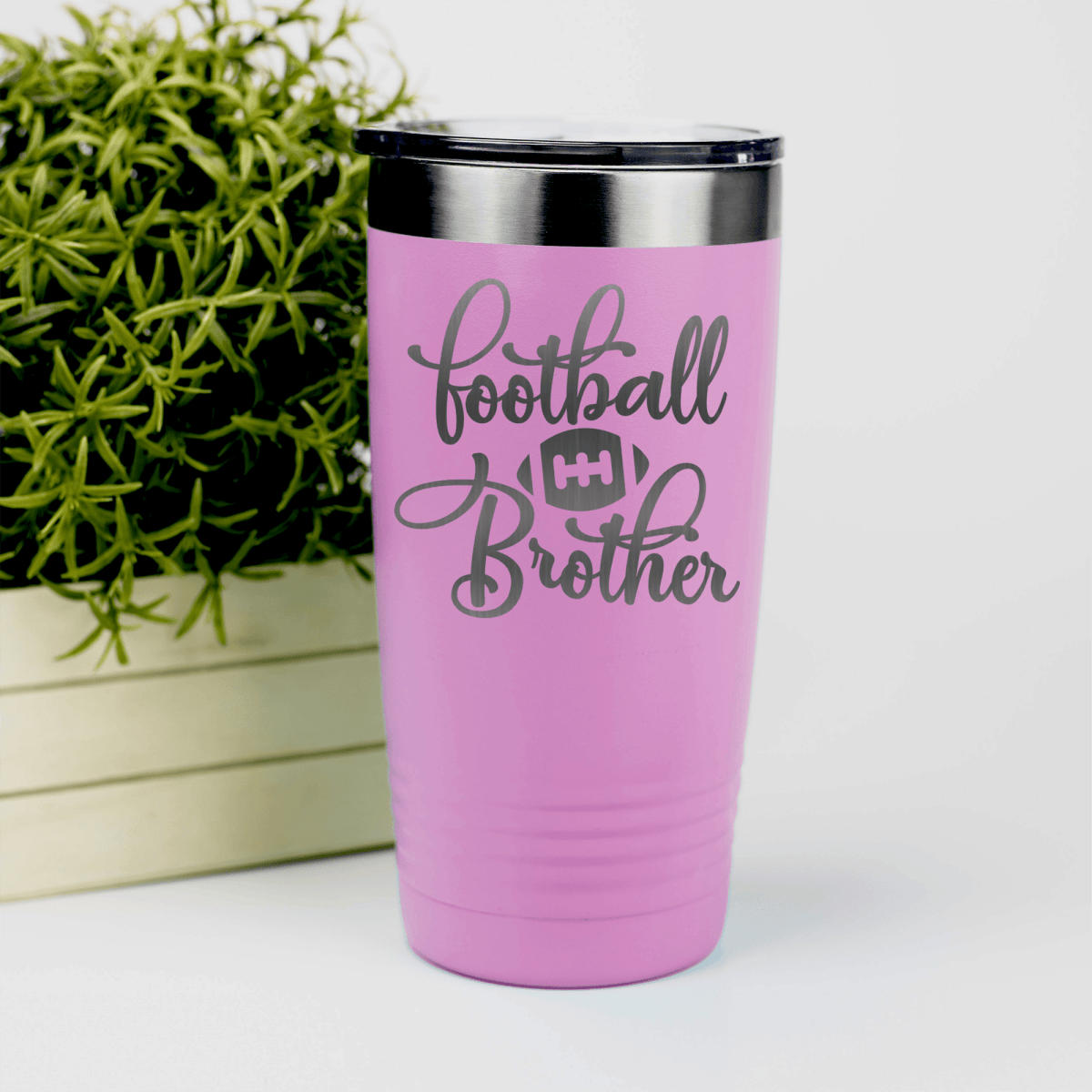 Pink football tumbler Gridiron Borther