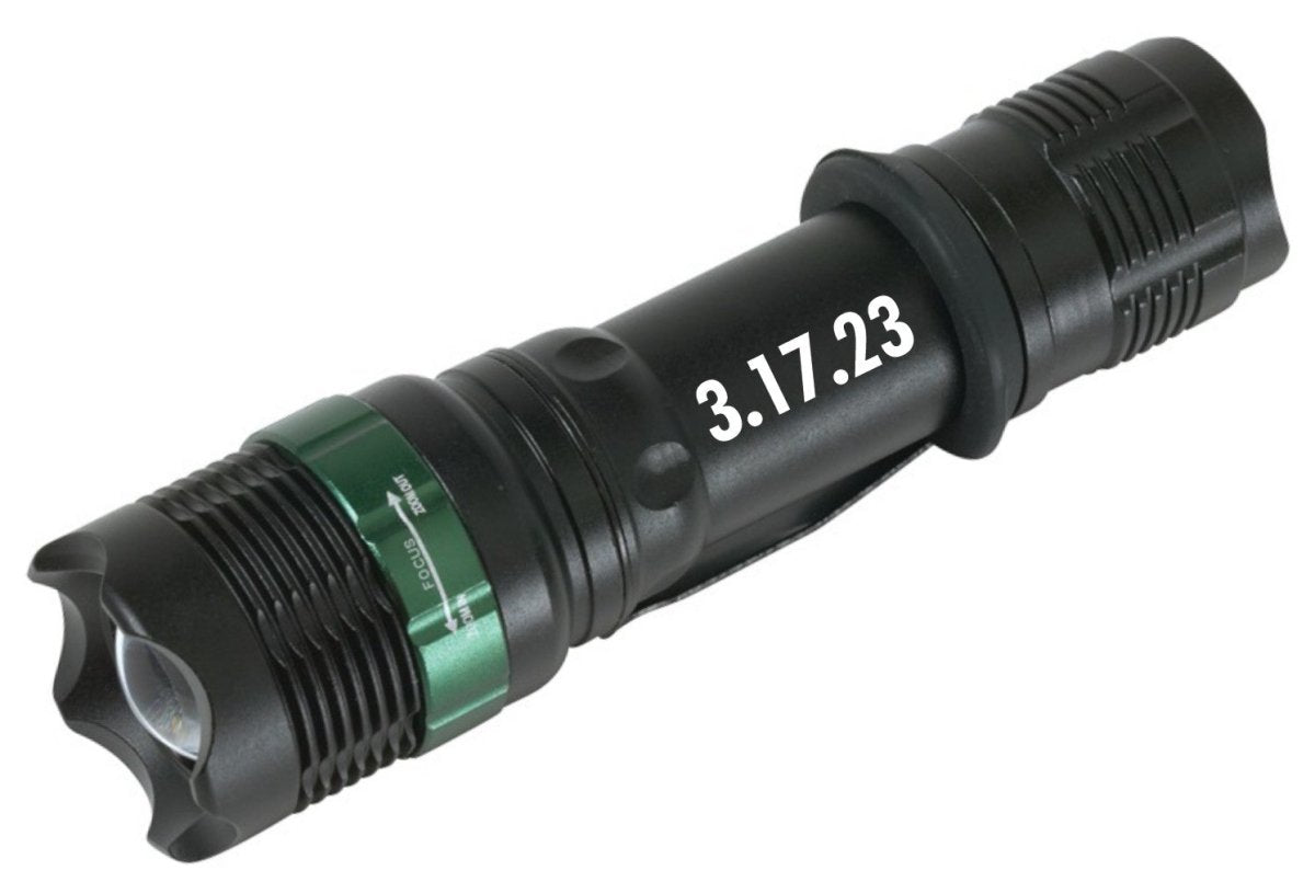 Unique Personalized High Powered Flashlight Customized Gifts for Men by Groovy Guy