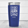 Blue Funny Old Man Tumbler With Grumpy Old Man Design