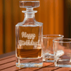Birthday Whiskey Decanter With Happy Birthday Design