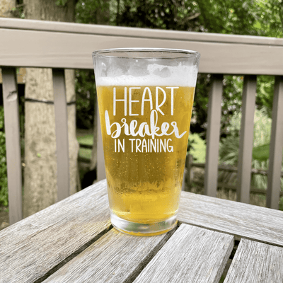 Heart Breaker in Training Pint Glass