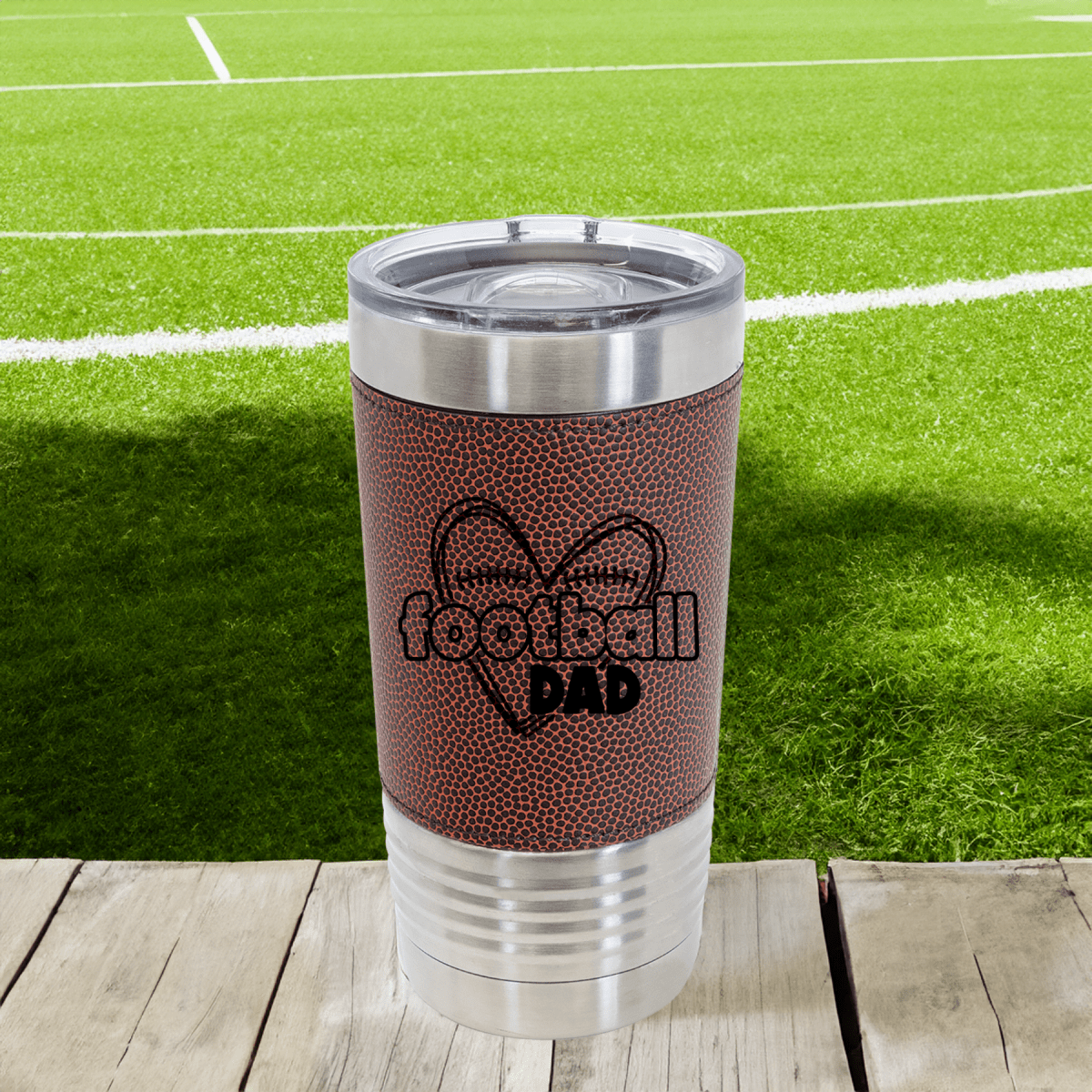 Heartfelt Football Dad Football Tumbler