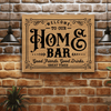 Bamboo Leather Wall Decor With Home Bar Life Design