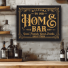 Black Gold Leather Wall Decor With Home Bar Life Design