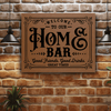 Brown Leather Wall Decor With Home Bar Life Design
