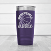 Purple basketball tumbler Hoops Addict Visual