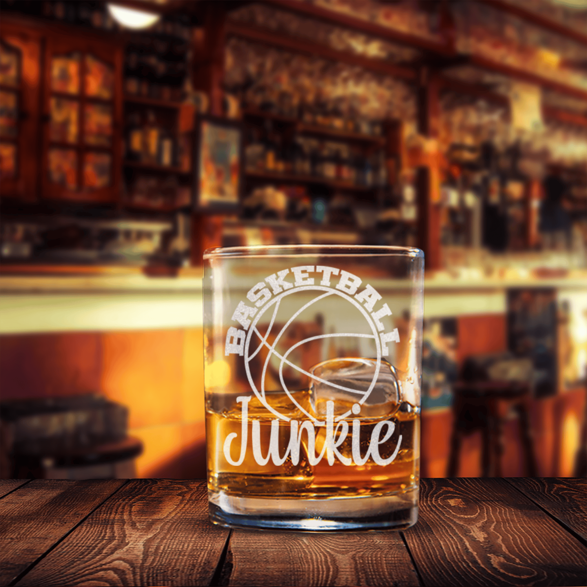 Hoops Addict Visual Whiskey Glass