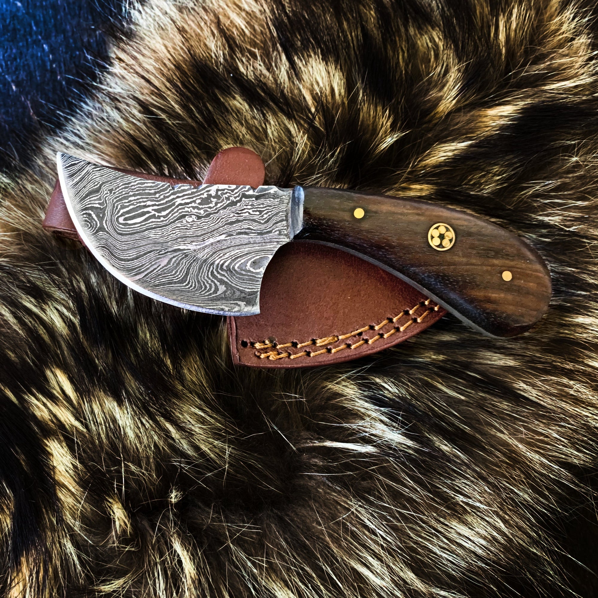 The Cooking Guild x MenWithThePot Special Edition Bushcraft Knife - 4  Multi-Purpose Stainless Steel Blade with Rosewood Handle - Carving,  Peeling