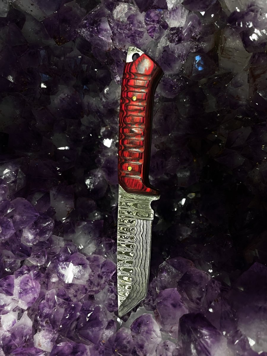 Unique Personalized Titan Diver Customized Damascus Knife Gifts for Men by Groovy Guy