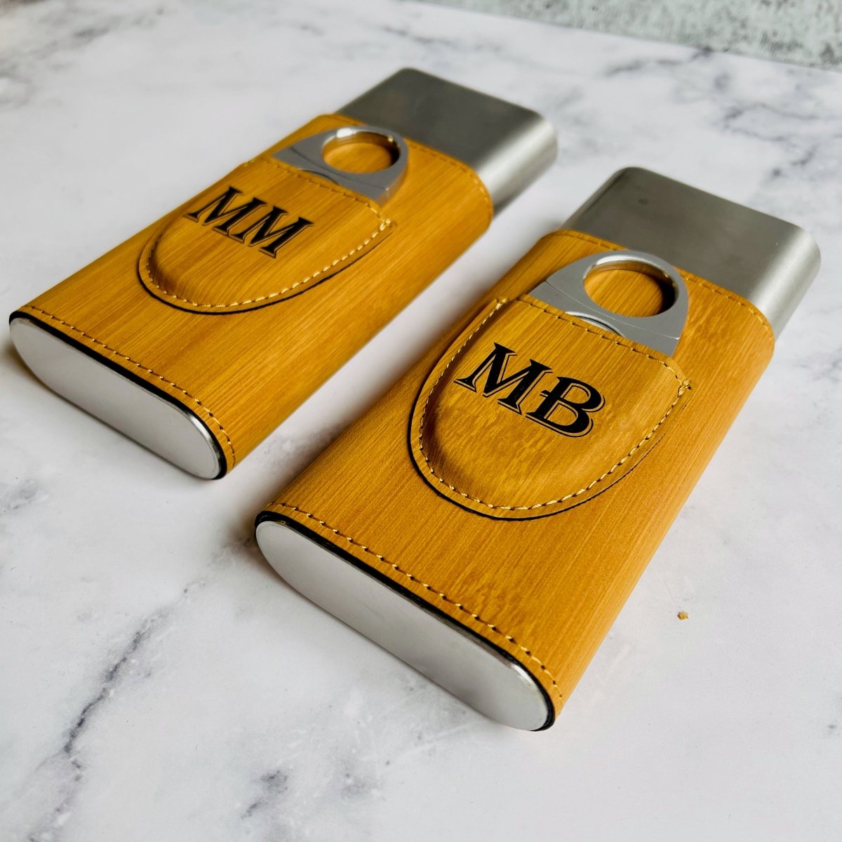 Unique Personalized Chill & Stogie Set Customized Cigar Gifts for Men by Groovy Guy