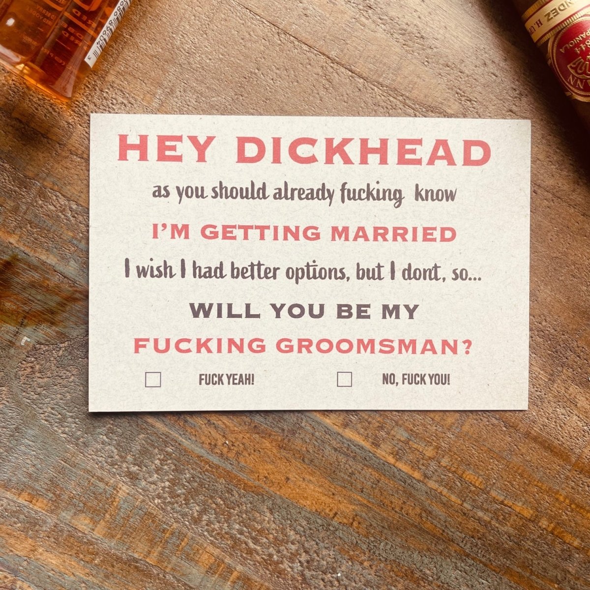 Unique Personalized Indecent Proposal Customized Gifts for Men by Groovy Guy