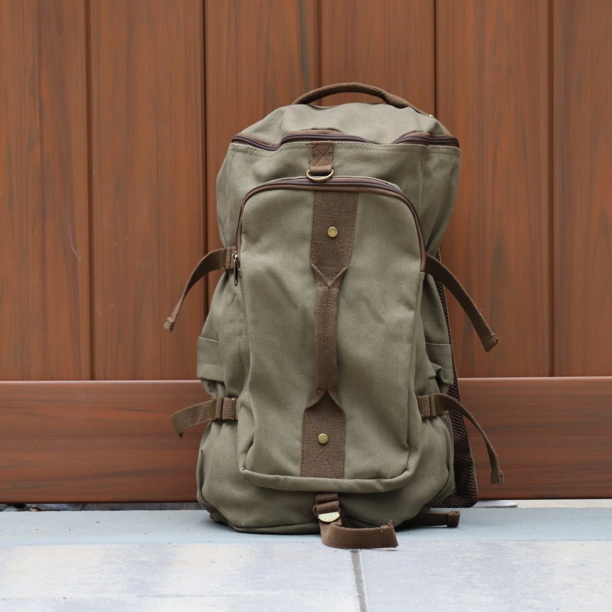 Unique Personalized Personalized Canvas Travel Backpack Customized Backpack Gifts for Men by Groovy Guy