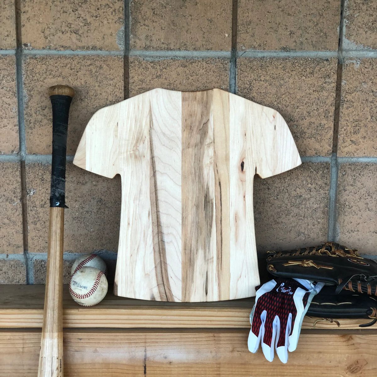 Unique Personalized Custom Jersey Cutting Board Customized Baseball Gifts for Men by Groovy Guy