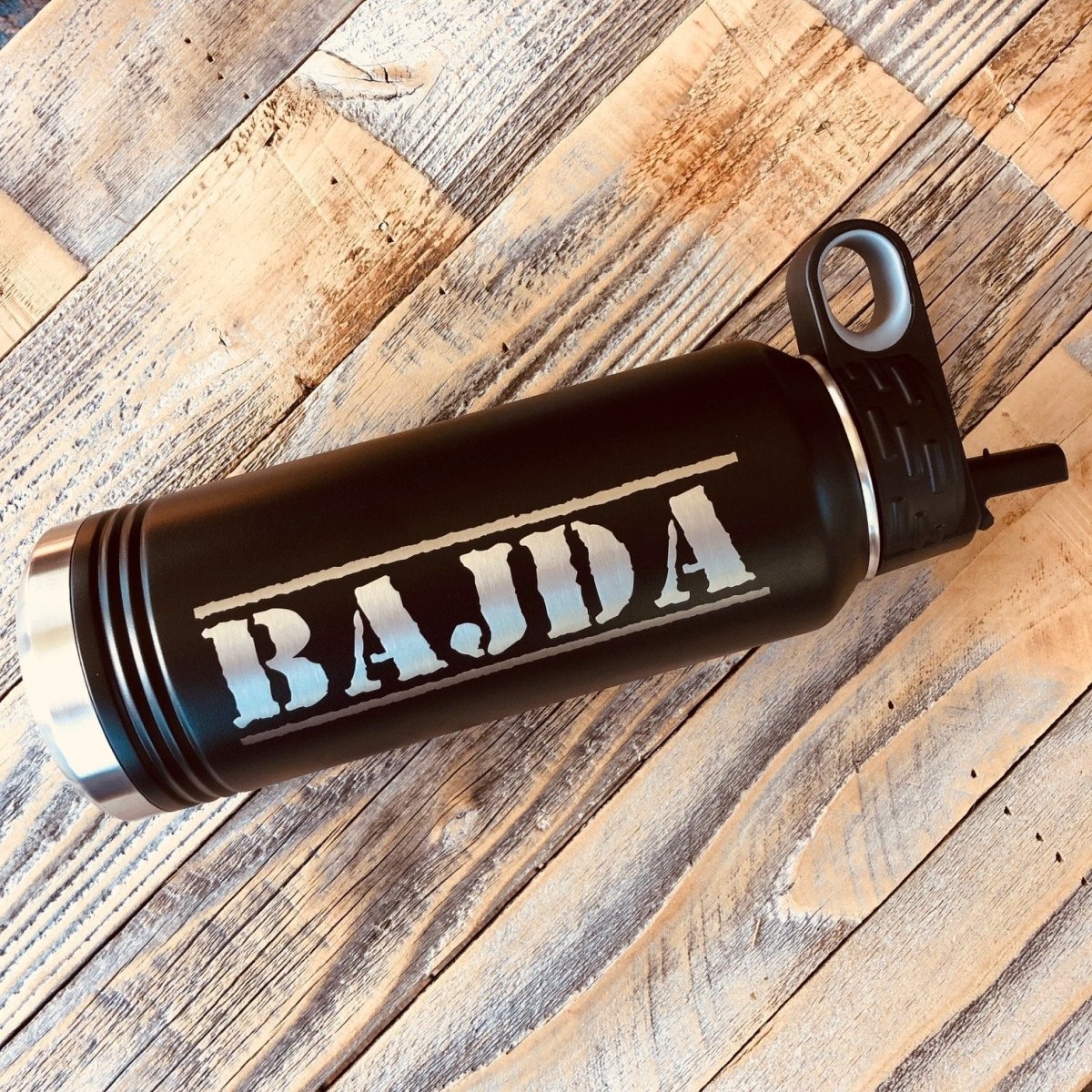 Unique Personalized Manly Personalized Water Bottle Customized On Sale Gifts for Men by Groovy Guy