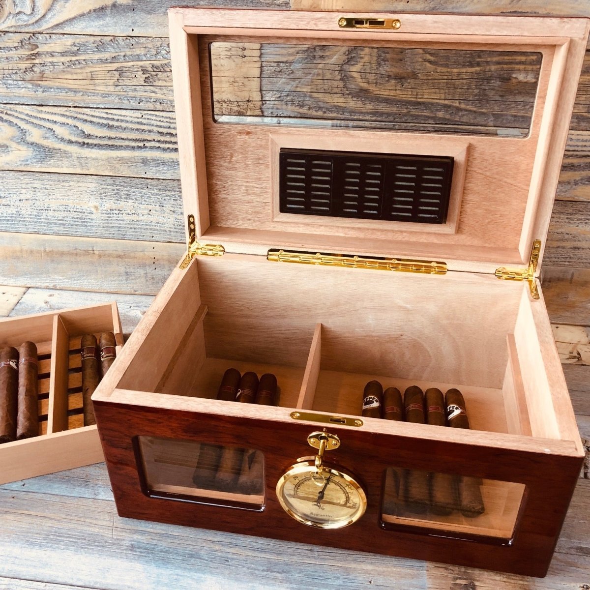 Unique Personalized Luxury Cigar Humidor Customized Humidor Gifts for Men by Groovy Guy