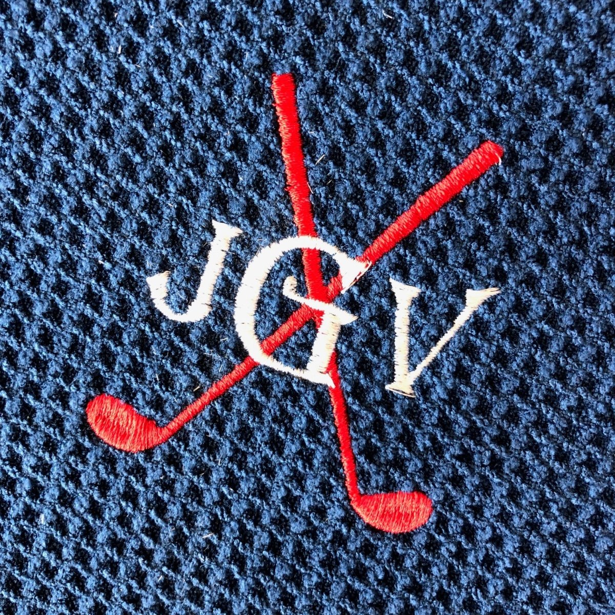 Unique Personalized Tee Time Custom Waffle Towel Customized Golf Towel Gifts for Men by Groovy Guy