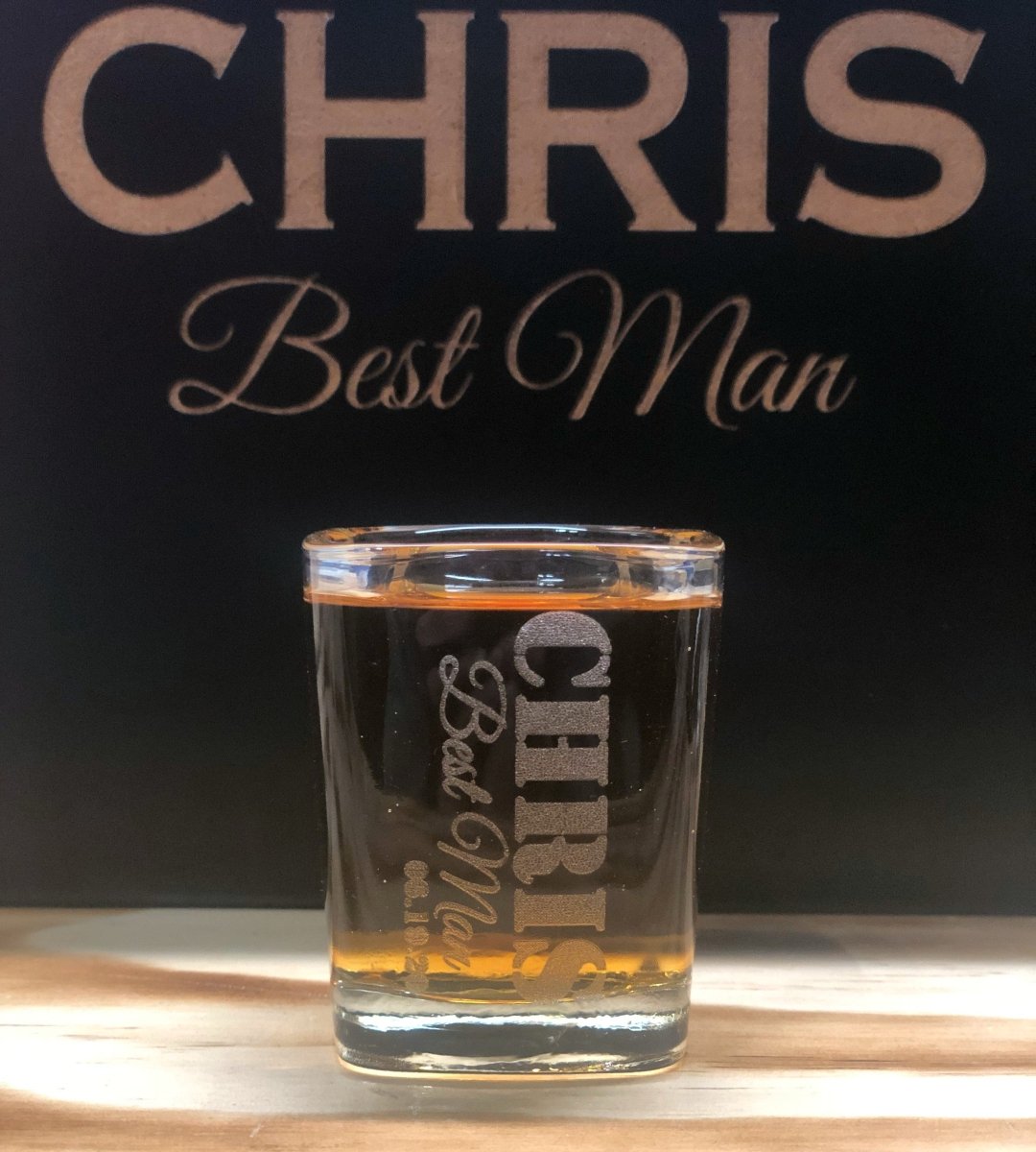 Unique Personalized Little Big Gulp Groomsman Shot Glass Customized Groomsmen Gifts Gifts for Men by Groovy Guy