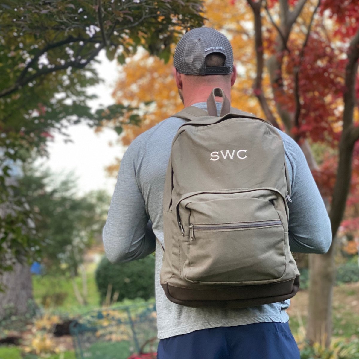 Personalized Canvas Backpacks for Men | Durable & Versatile - Groovy ...