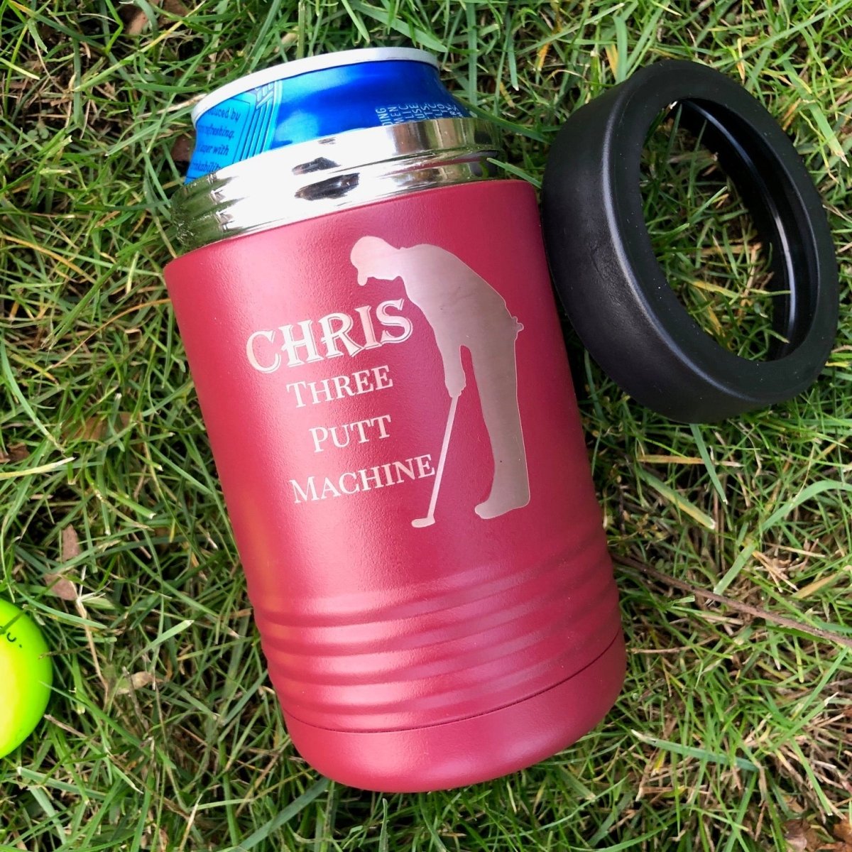 Unique Personalized Custom Logo Koozie Customized Golf Gifts for Men by Groovy Guy
