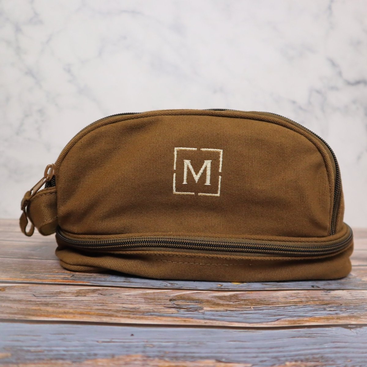 Unique Personalized Clean Cut Traveler Customized Personalized Toiletry Bag Gifts for Men by Groovy Guy