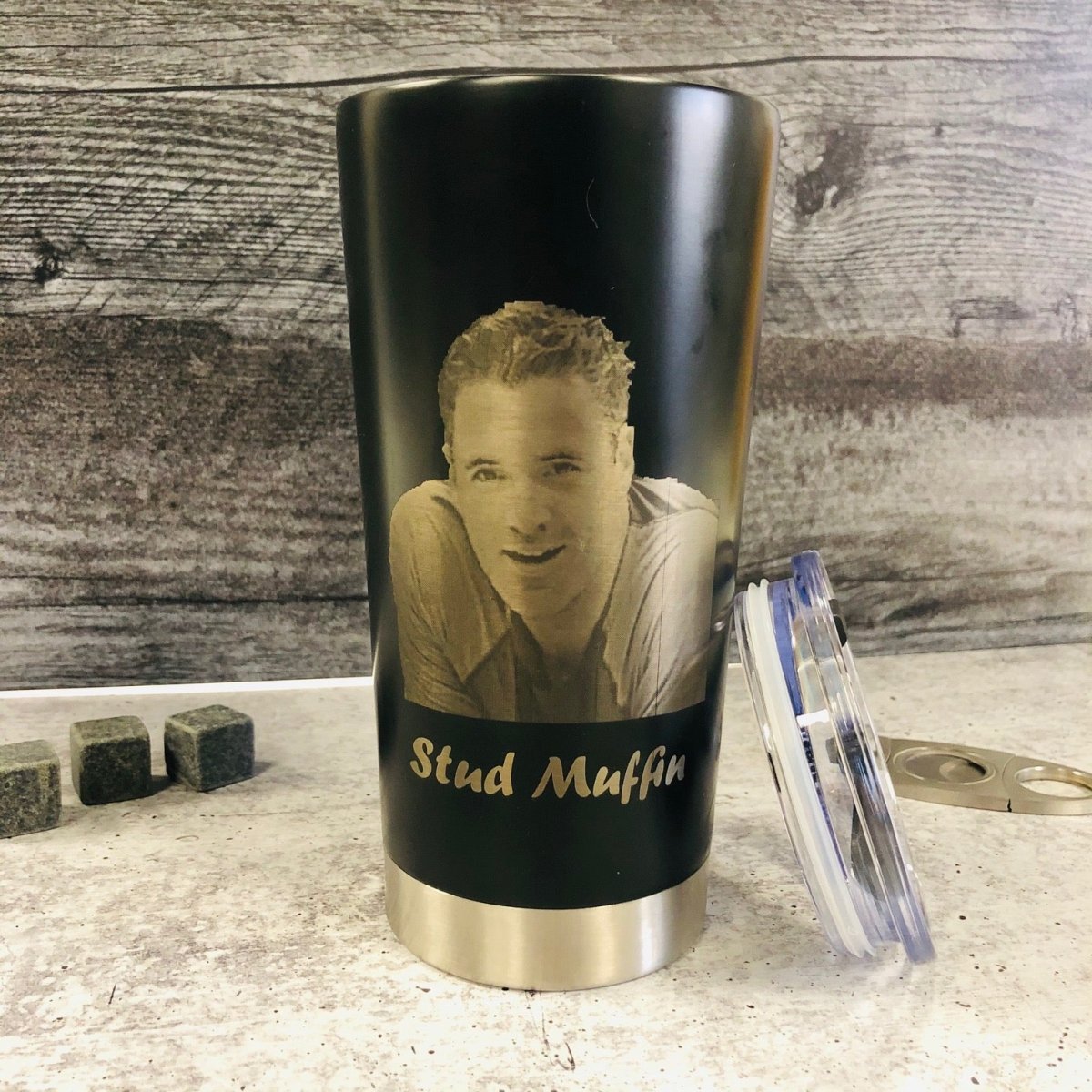 Unique Personalized Personalized Picture Tumbler Customized Gifts for Men by Groovy Guy