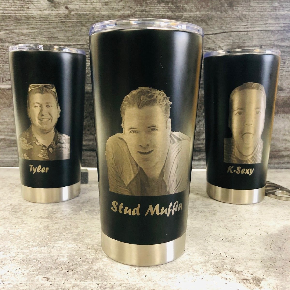 Unique Personalized Personalized Picture Tumbler Customized Gifts for Men by Groovy Guy