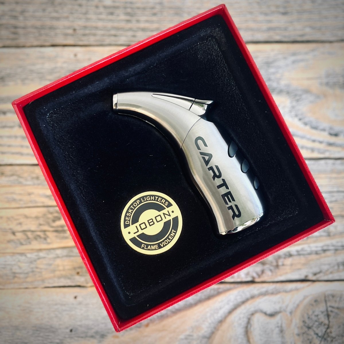 Unique Personalized Armored Torch Customized Lighter Gifts for Men by Groovy Guy