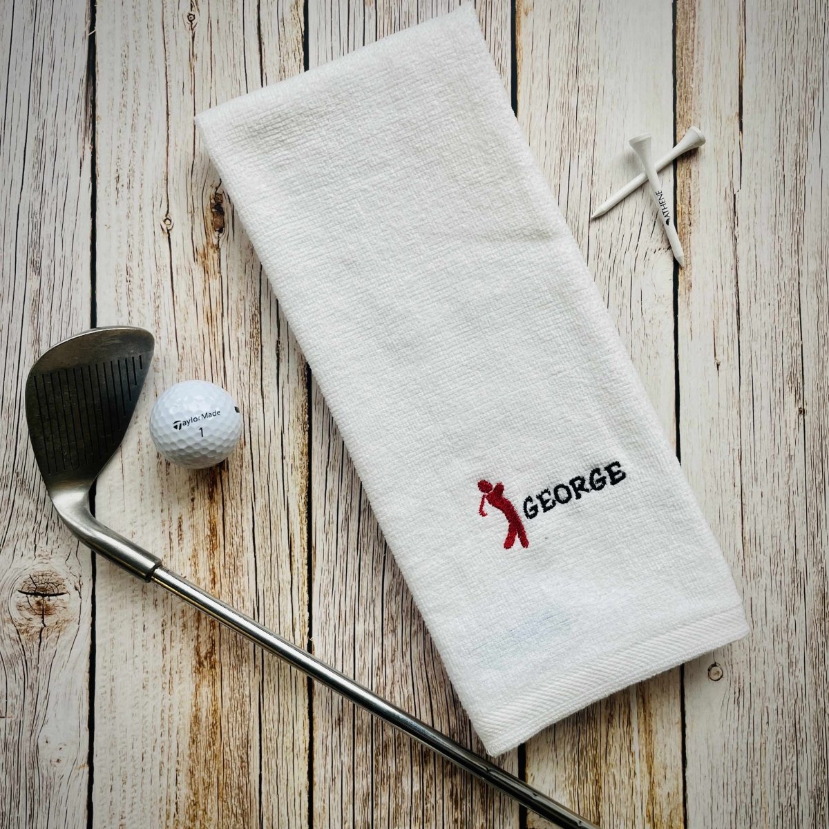 Unique Personalized Custom Golf Towel Customized Personalized Golf Towel Gifts for Men by Groovy Guy