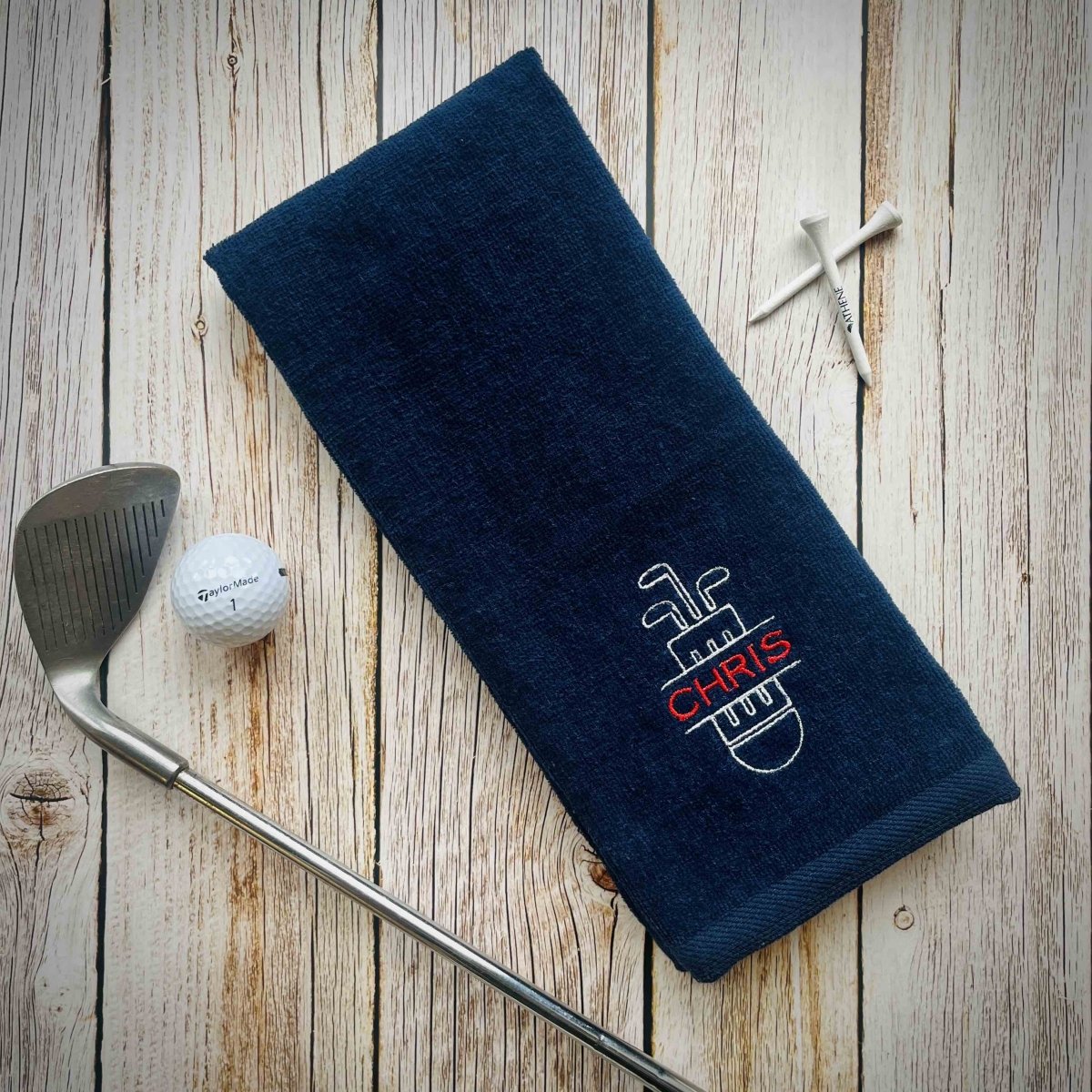 Unique Personalized Bag Swag Golf Towel Customized Personalized Golf Towel Gifts for Men by Groovy Guy