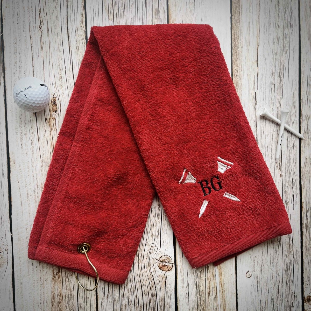 Unique Personalized Teed Up Golf Towel Customized Personalized Golf Towel Gifts for Men by Groovy Guy