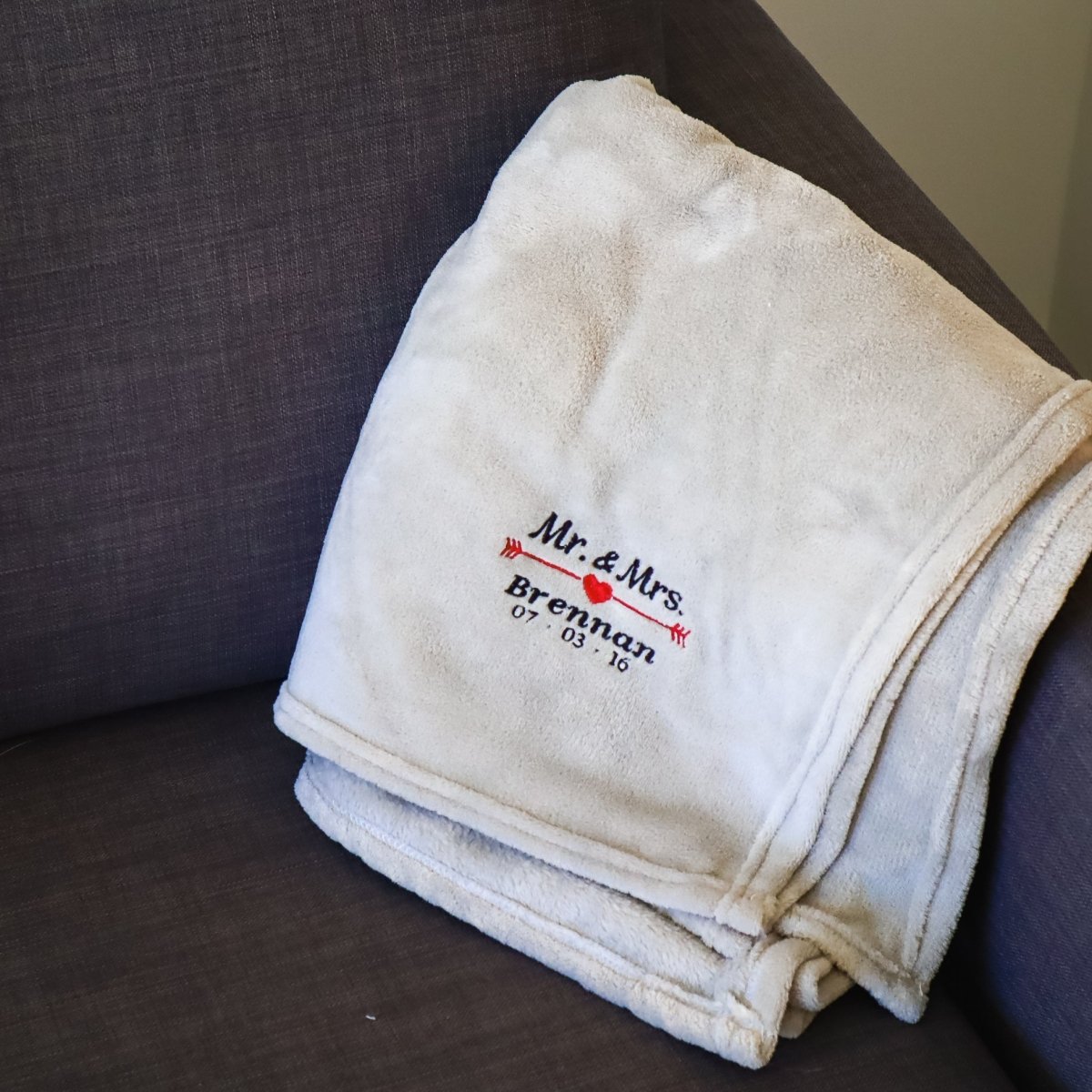 Unique Personalized Lovers Personalized Blanket Customized Anniversary Gifts for Men by Groovy Guy