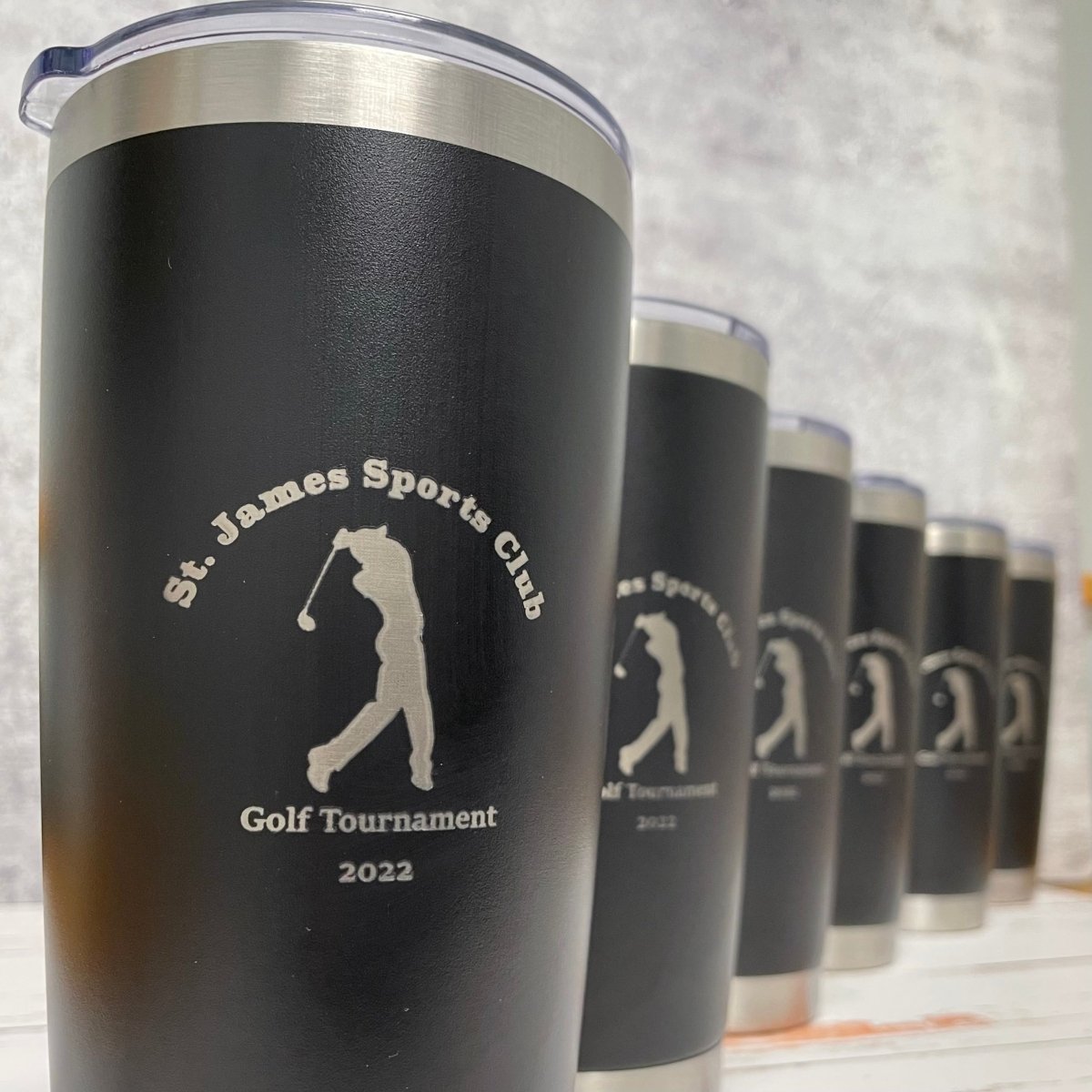 Unique Personalized Logo Golf Tournament Tumbler Customized Golf Outing Gifts for Men by Groovy Guy