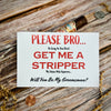 Strippers Allowed Groomsmen Proposal Card