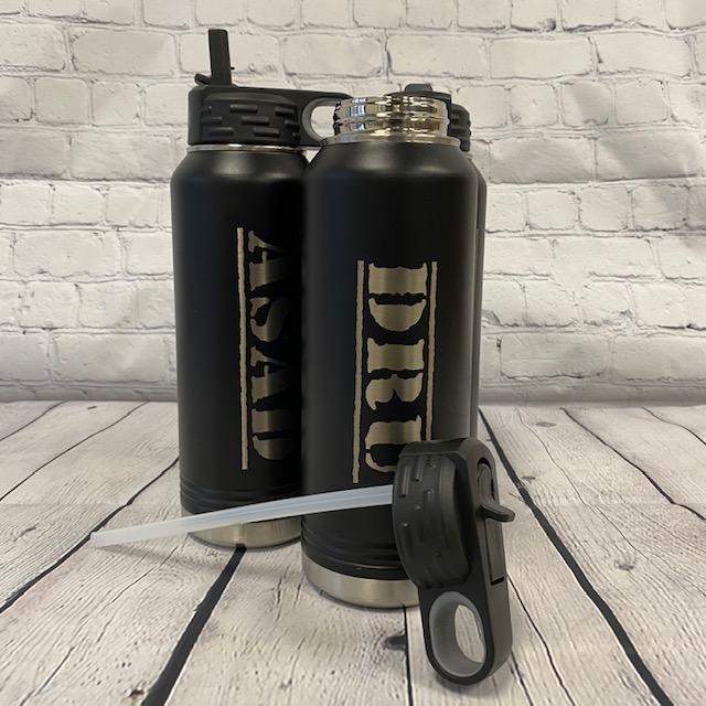 Unique Personalized Manly Personalized Water Bottle Customized On Sale Gifts for Men by Groovy Guy