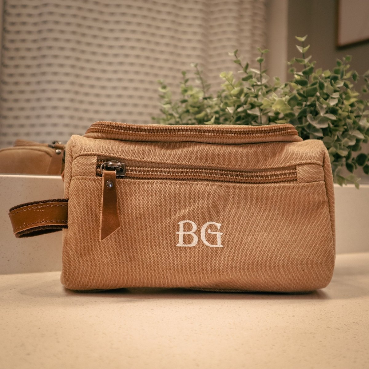 Stylish Personalized Hanging Toiletry Bag for Men Groovy Guy Gifts