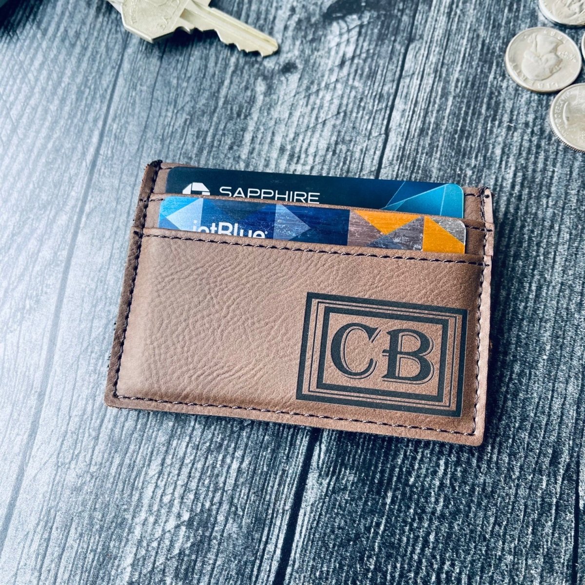 Unique Personalized Slim Jim Customized Wallet Gifts for Men by Groovy Guy