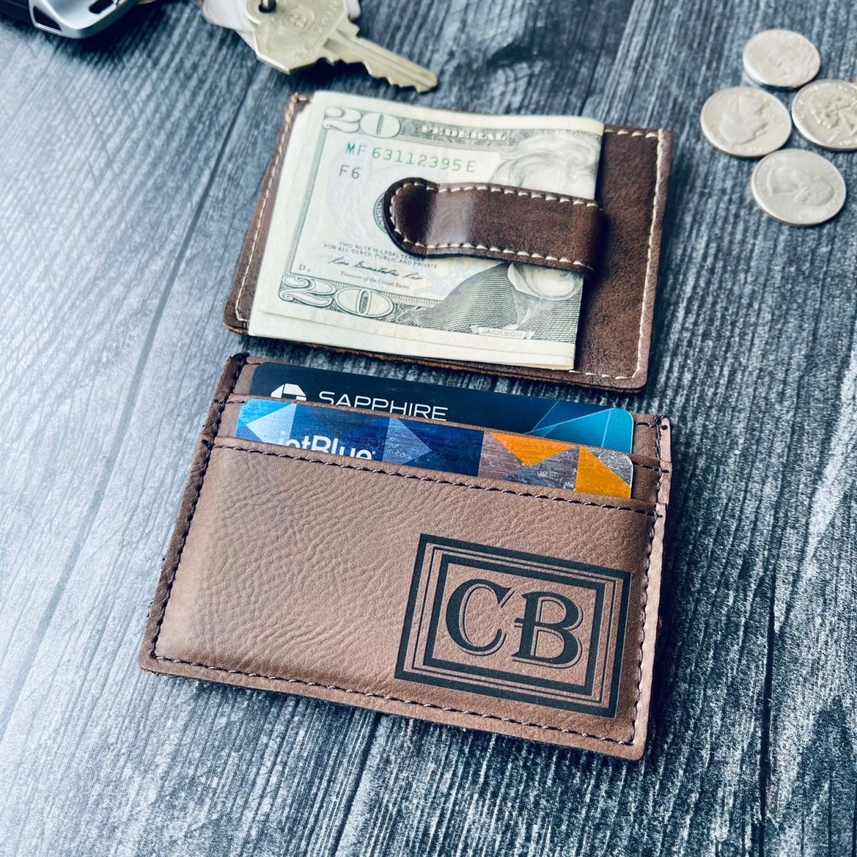 Unique Personalized Slim Jim Customized Wallet Gifts for Men by Groovy Guy