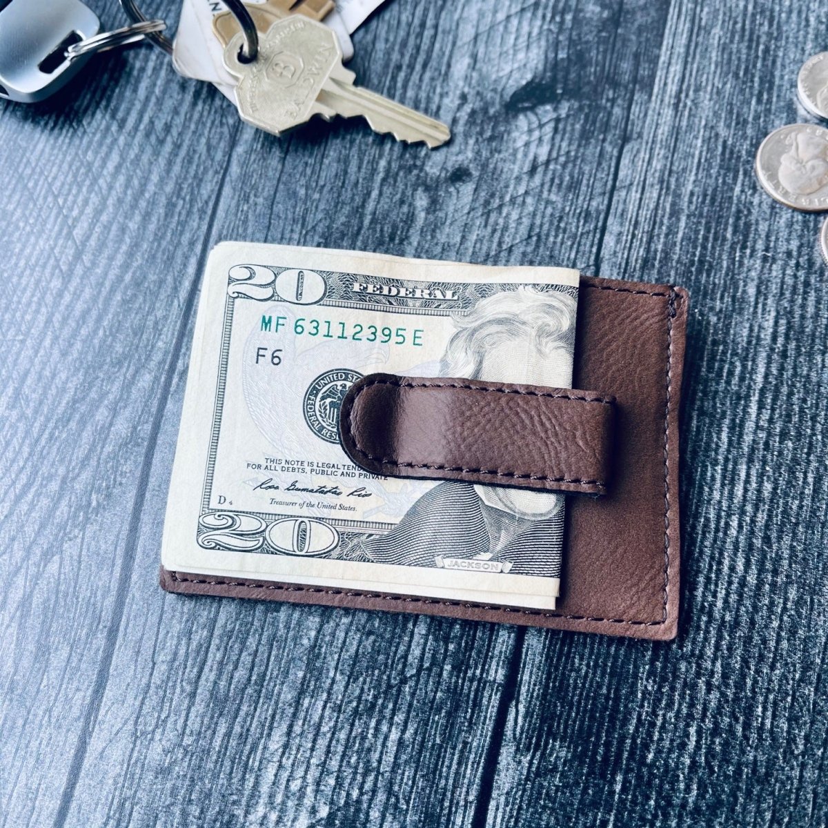 Unique Personalized Slim Jim Customized Wallet Gifts for Men by Groovy Guy