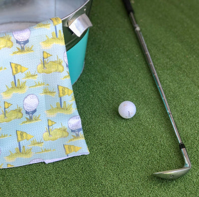 Spring Golf Tea Towel