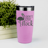Pink funny tumbler I Dont Give A Flock