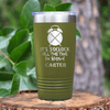 Military Green Retirement Tumbler With Its Always Five O Clock Design