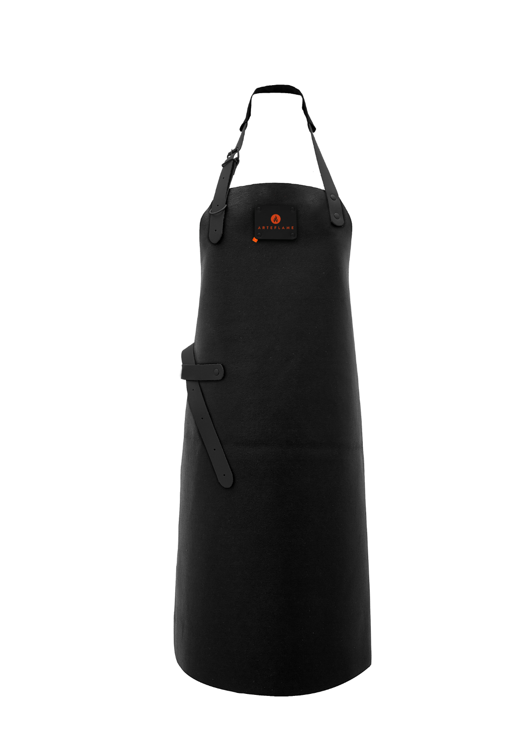 Arteflame Leather Grill Apron, Black