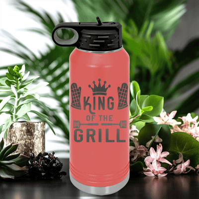 Salmon Fathers Day Water Bottle With King Of The Grill Design