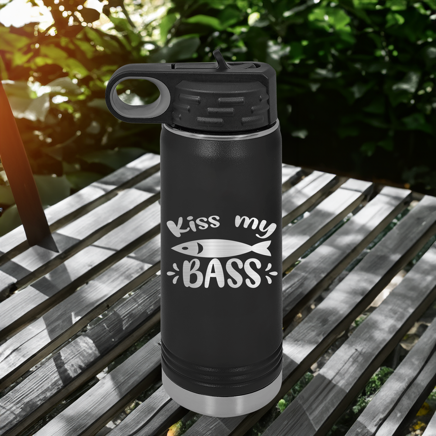 Kiss My Bass Water Bottle