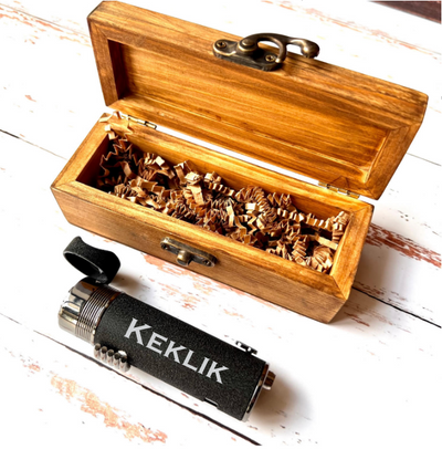 Custom Cigar Lighter with Personalized Box