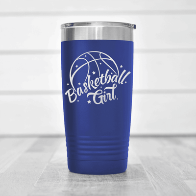 Blue basketball tumbler Lady Of The Court