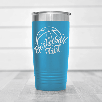 Light Blue basketball tumbler Lady Of The Court