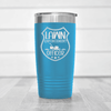 Light Blue fathers day tumbler Lawn Enforcement Officer